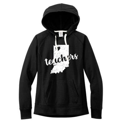 Red For Ed Indiana Teachers Women's Fleece Hoodie