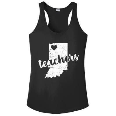 Red For Ed Indiana Teachers Ladies PosiCharge Competitor Racerback Tank