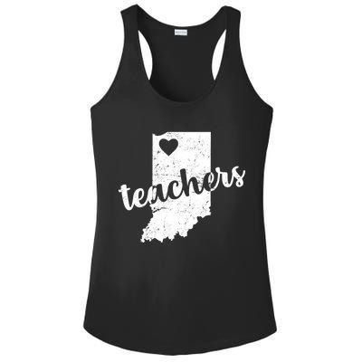 Red For Ed Indiana Teachers Ladies PosiCharge Competitor Racerback Tank