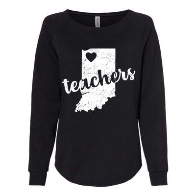 Red For Ed Indiana Teachers Womens California Wash Sweatshirt