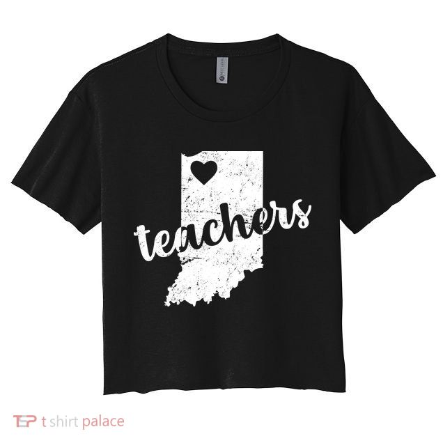 Red For Ed Indiana Teachers Crop Top