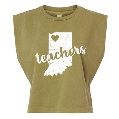 Red For Ed Indiana Teachers Garment-Dyed Women's Muscle Tee