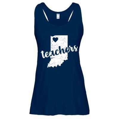 Red For Ed Indiana Teachers Ladies Essential Flowy Tank