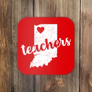 Red For Ed Indiana Teachers Coaster