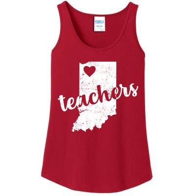 Red For Ed Indiana Teachers Ladies Essential Tank