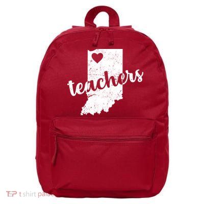 Red For Ed Indiana Teachers 16 in Basic Backpack