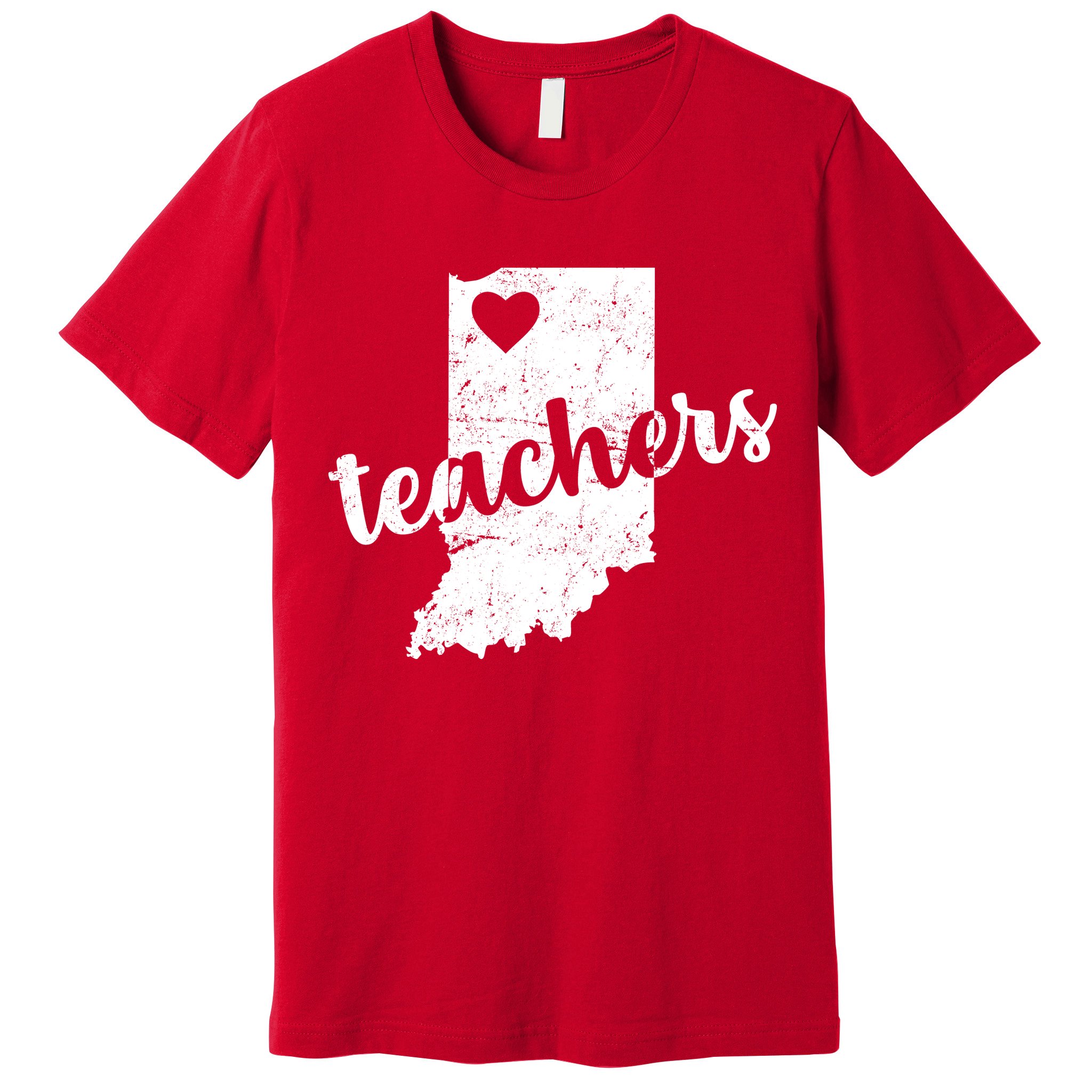 Red For Ed Indiana Teachers Premium T-Shirt