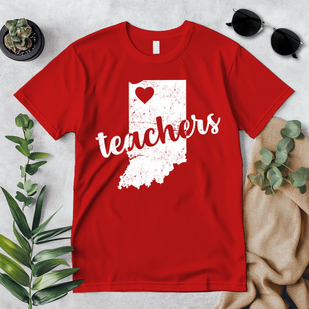 Red For Ed Indiana Teachers Premium T-Shirt