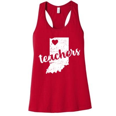 Red For Ed Indiana Teachers Women's Racerback Tank