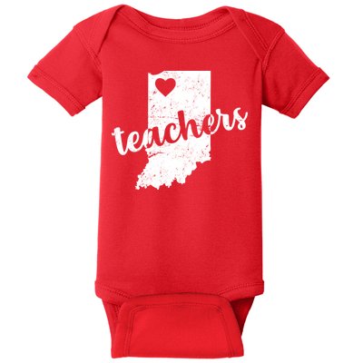 Red For Ed Indiana Teachers Baby Bodysuit