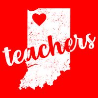 Red For Ed Indiana Teachers Visor