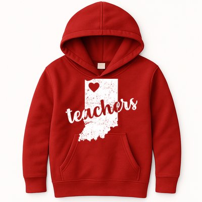 Red For Ed Indiana Teachers Kids Hoodie