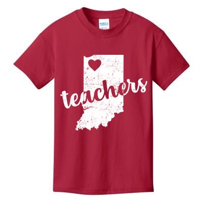 Red For Ed Indiana Teachers Kids T-Shirt