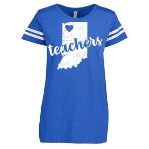 Red For Ed Indiana Teachers Enza Ladies Jersey Football T-Shirt