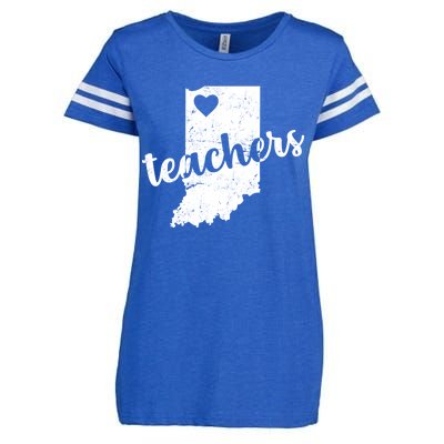 Red For Ed Indiana Teachers Enza Ladies Jersey Football T-Shirt