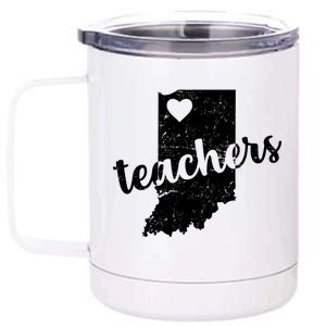 Red For Ed Indiana Teachers 12 oz Stainless Steel Tumbler Cup