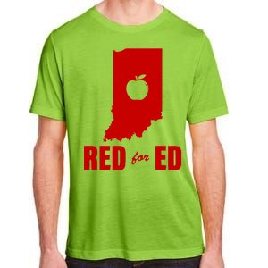 Red For Ed Indiana Teachers Apple Adult ChromaSoft Performance T-Shirt