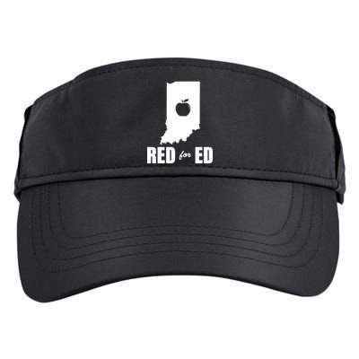 Red For Ed Indiana Teachers Apple Adult Drive Performance Visor