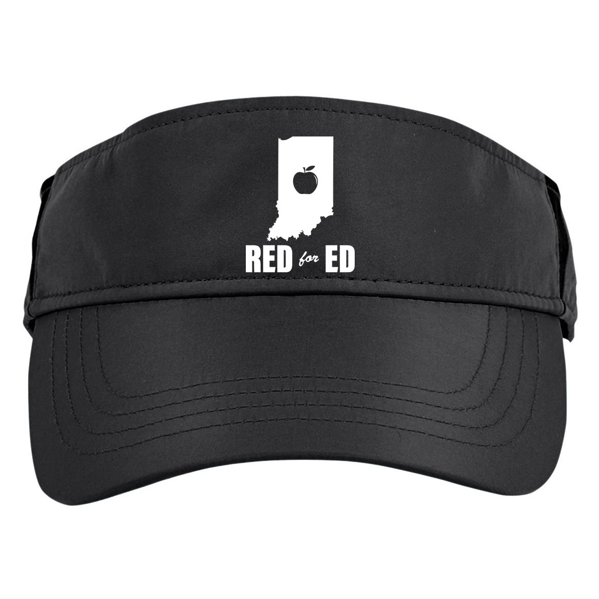 Red For Ed Indiana Teachers Apple Adult Drive Performance Visor