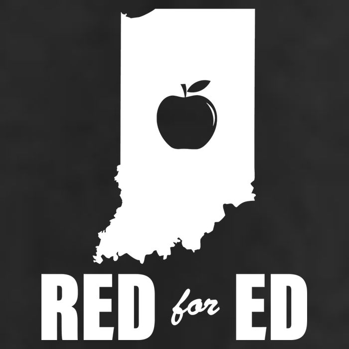 Red For Ed Indiana Teachers Apple Adult Drive Performance Visor