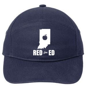 Red For Ed Indiana Teachers Apple 7-Panel Snapback Hat