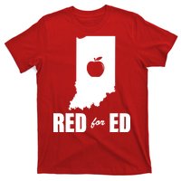 Red For Ed Indiana Teachers Apple T-Shirt