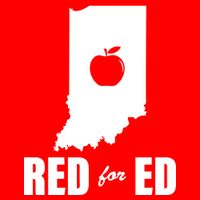 Red For Ed Indiana Teachers Apple Visor