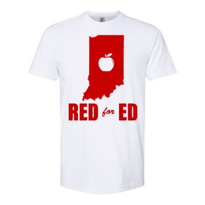 Red For Ed Indiana Teachers Apple Softstyle® CVC T-Shirt