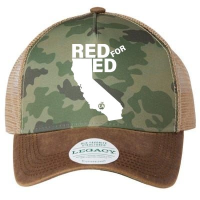 Red For Ed LA California  Legacy Tie Dye Trucker Hat