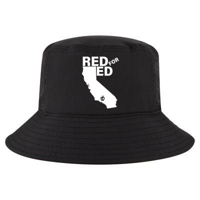 Red For Ed LA California  Cool Comfort Performance Bucket Hat