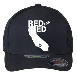 Red For Ed LA California  Flexfit Unipanel Trucker Cap