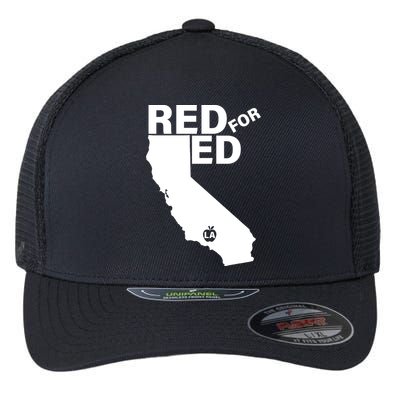 Red For Ed LA California  Flexfit Unipanel Trucker Cap