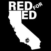 Red For Ed LA California  Flexfit Unipanel Trucker Cap