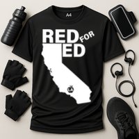 Red For Ed LA California  Performance Shirt