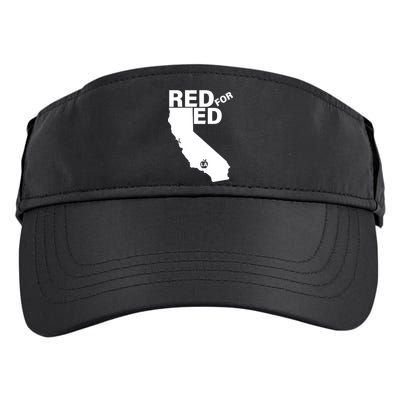 Red For Ed LA California  Adult Drive Performance Visor