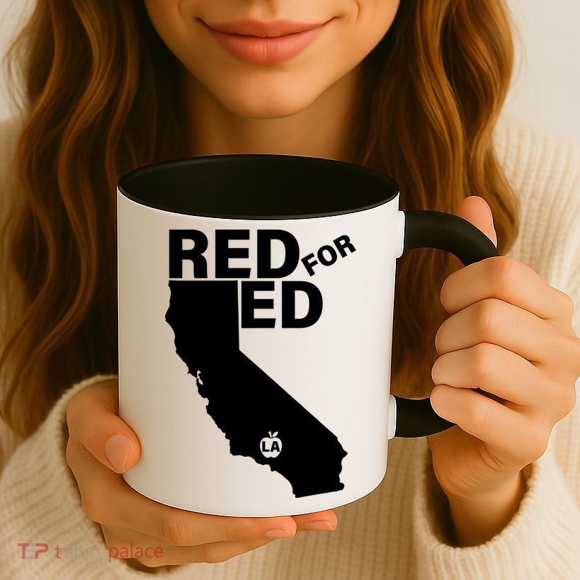 Red For Ed LA California  Mug
