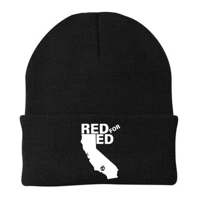 Red For Ed LA California  Beanie