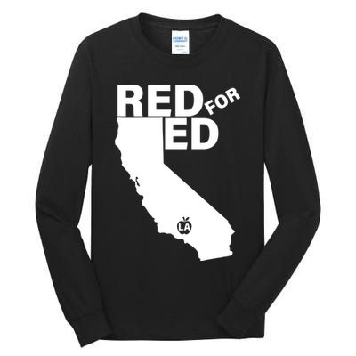 Red For Ed LA California  Tall Long Sleeve T-Shirt