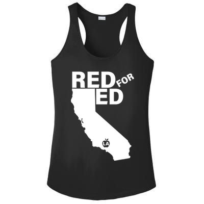 Red For Ed LA California  Ladies PosiCharge Competitor Racerback Tank