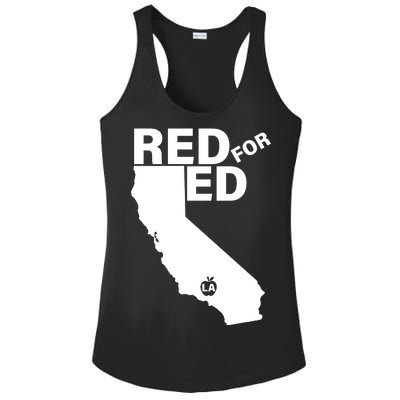 Red For Ed LA California  Ladies PosiCharge Competitor Racerback Tank