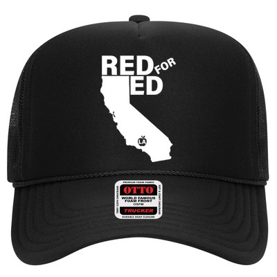 Red For Ed LA California  Trucker Hat