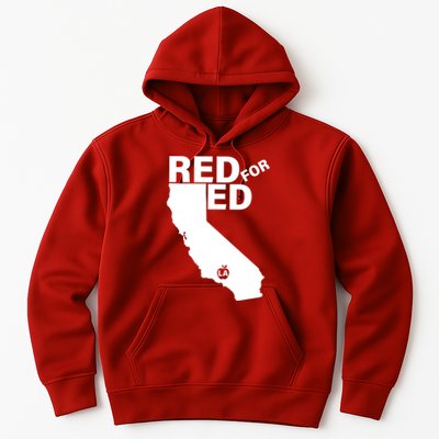 Red For Ed LA California  Hoodie