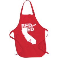 Red For Ed LA California  Apron
