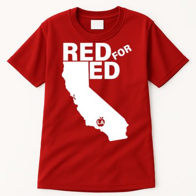 Red For Ed LA California  Tall T-Shirt