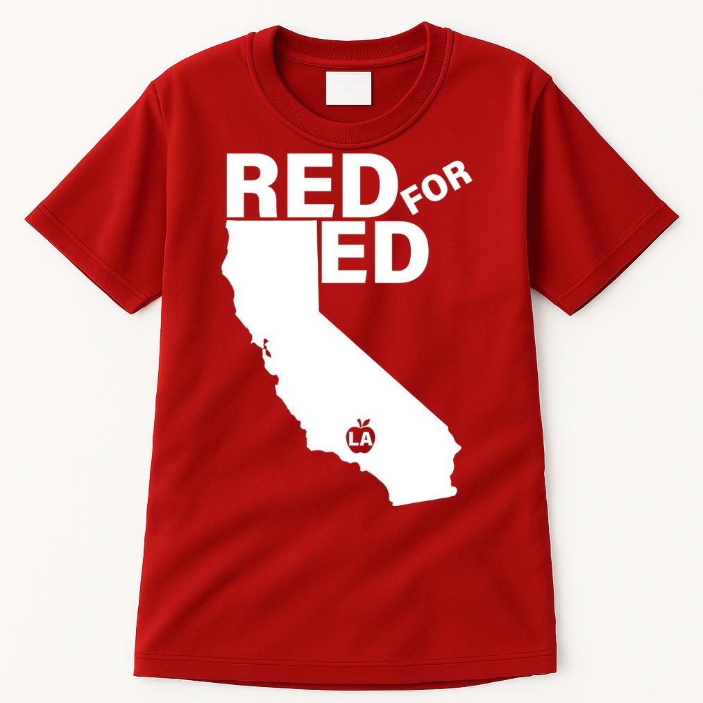 Red For Ed LA California  Tall T-Shirt
