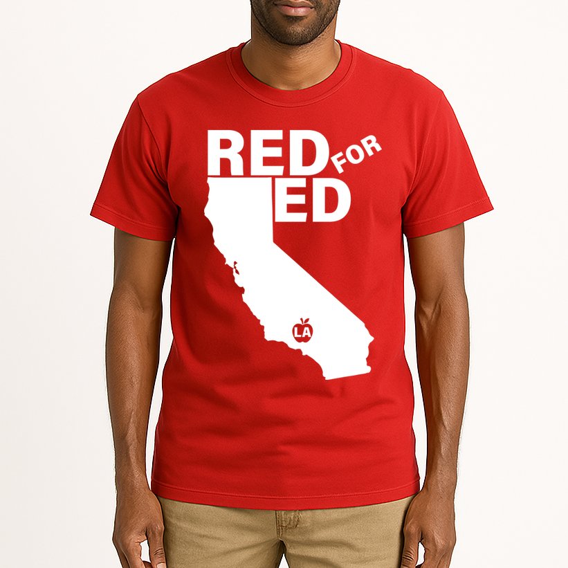 Red For Ed LA California  Tall T-Shirt