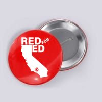 Red For Ed LA California  Button