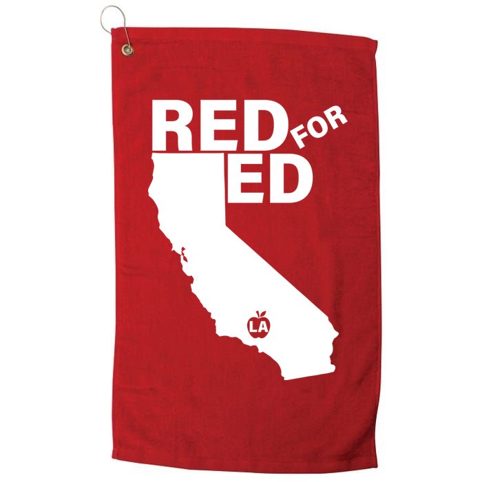Red For Ed LA California  Golf Towel