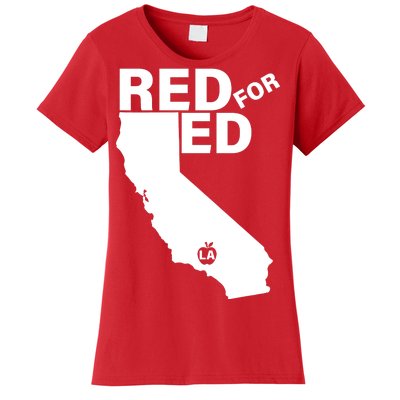 Red For Ed LA California  Women's T-Shirt