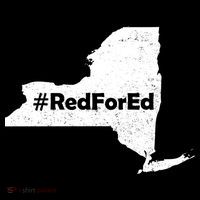 Red For Ed New York Drawstring Bag